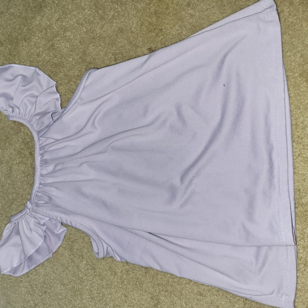 Lavender Ruffle Sleeve Top - Picture 3 of 3